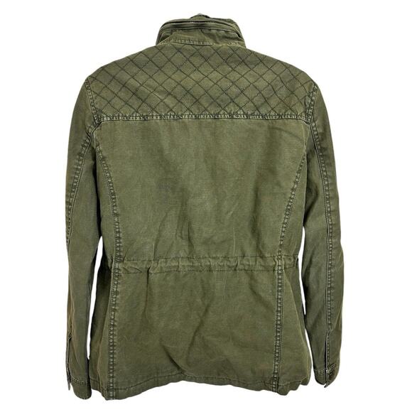 Levi's Women's Jacket Size Small Army Green Cotton Button Front Utility Style - Picture 5 of 6